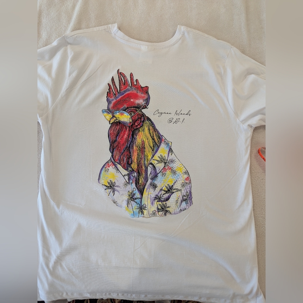 NWT Cayman Islands Graphic T-Shirt Men’s XL White